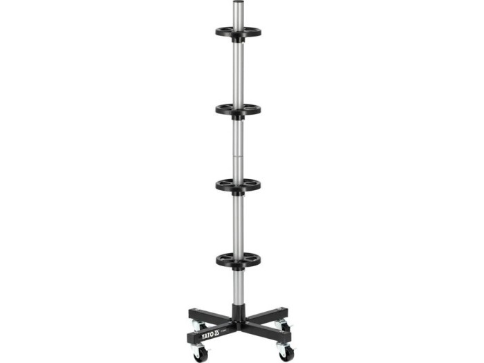 YATO Suport mobil pentru depozitare anvelope, latimea max. 225 mm, sarcina max. 100 kg