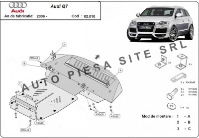 Scut metalic motor Audi Q7 fabricat incepand cu 2006 APS-02,010 foto