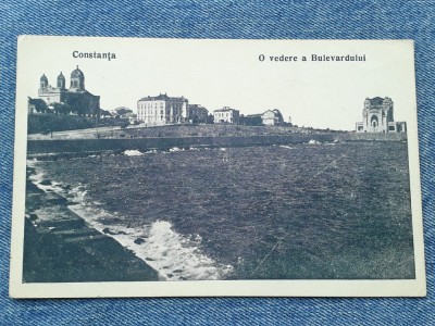 712. Constanta - O vedere a bulevardului / bulevardul / Socec foto