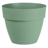 Ghiveci Flori, Plastic, Verde, Diametru 25 cm