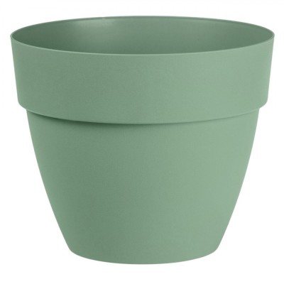 Ghiveci Flori, Plastic, Verde, Diametru 25 cm foto
