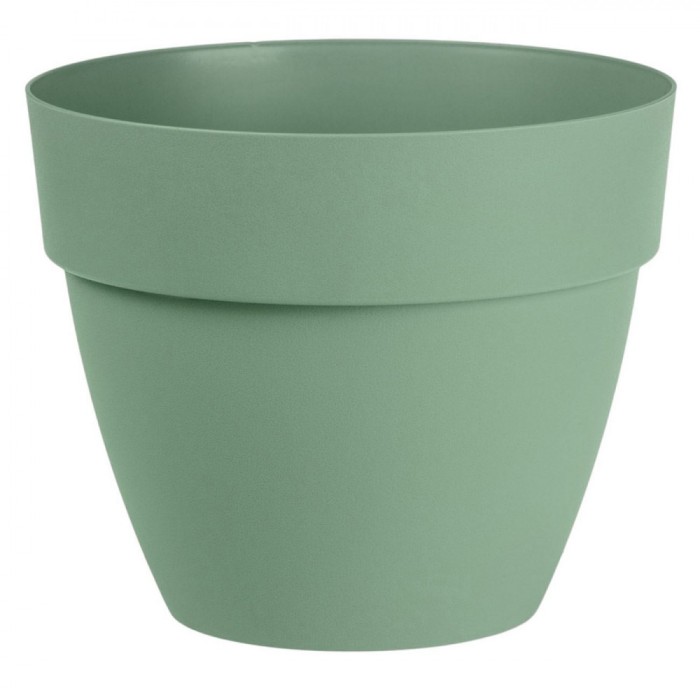 Ghiveci Flori, Plastic, Verde, Diametru 25 cm