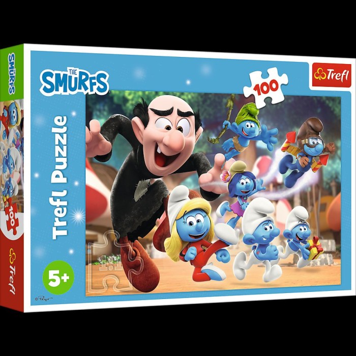 PUZZLE TREFL 100 STRUMFII LECTIILE LUI PAPA STRUMF SuperHeroes ToysZone