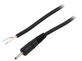 Cablu Negru 1,5m DC 2,35/0,7 1x0,75mm2, WEST POL