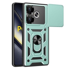 Husa Xiaomi Poco F6 protectie camera Techsuit CamShield Series, verde foto