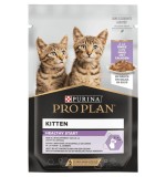 Hrana umeda pentru pisici Purina Pro Plan Kitten NutriSavour cu Curcan in Sos, plic 85g