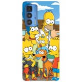Husa compatibila cu Motorola Edge 20 model The Simpsons, Silicon, TPU, Viceversa