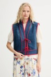 Renewed vestă creative upcycling un singur r&acirc;nd de nasturi, Renewed INTU x Answear