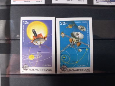 Ungaria.1991 - EUROPA - Europa in spatiu , MNH Nedantelat - Mi 4133 B - 4134 B foto