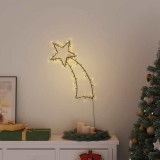 vidaXL Lumini Crăciun Siluetă stea căzătoare 80 LED-uri alb cald 4019606