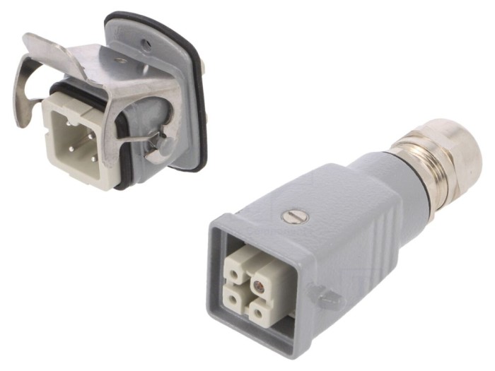 Conector HDC tată-mamă 4 pini