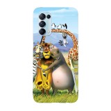 Husa compatibila cu Oppo A54 5G model Madagascar in the wild, Silicon, TPU, Viceversa, Transparent, Carcasa