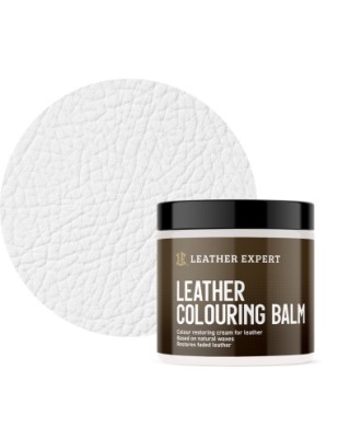 Balsam Colorant Piele Leather Expert Balm, Alb, 250ml foto
