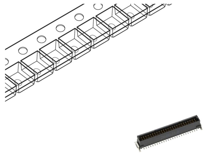 Conector PCB-PCB 50 pini aurit TE Connectivity - SMC