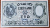 10 kronor 1955, Suedia, aUNC/UNC