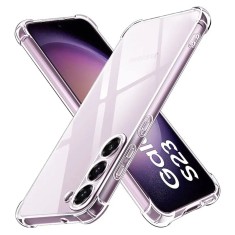 Husa antisoc compatibila samsung galaxy s23, pro airbag, clear foto