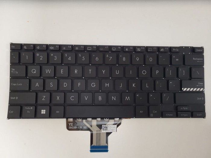 Tastatura Laptop, Asus, VivoBook S 14 Flip TP3402, TP3402ZA, iluminata, neagra, layout US