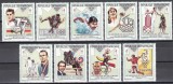 Centrafricana 1993 - Centenarul Jocurilor Olimpice Moderne, 3 Serii (cu Nadia Comăneci pe una din timbre !), SET COMPLET, F. RARE, 6 POZE, MNH