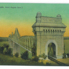 4912 - CERNAVODA, Dobrogea, Bridge CAROL I, Romania - old postcard - unused