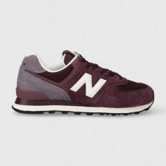 New Balance sneakers 574 culoarea bordo, U574ABO