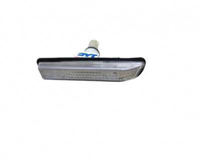 Lampa semnalizare aripa BMW Seria 3 (E36), 1996-03.2000; X5 (E53), 01.1999-10.2006, TYC, fata, partea dreapta, alb; cu mufa bec; foto