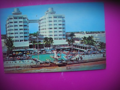 HOPCT 8203 HOTEL SHERRY FRONTENAC -MIAMI BEACH FLORIDA -SUA-AMERICA DE NORD -NECIRCULATA- foto