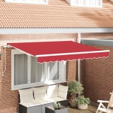 VidaXL Material de schimb pentru marchiză 2.5x2 m Cadru Roșu