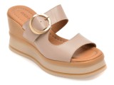 Papuci GOLD DEER gri, 22088, din piele naturala