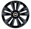 Set 4 Capace Roti Autohelix MSA&reg;, potrivite jantelor de R14, pentru Chevrolet, model terra negru