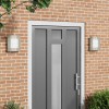 Aplice de Perete 2 buc Silver Oțel Inoxidabil IP44