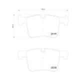 Brembo set placute frana, frana disc Prime Line