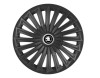 Set 4 capace roti pentru Skoda Nou Alb-Negru, model Joy Black, R15, Autohelix MSA