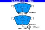 ATE 13.0460-7201.2 set placute frana,frana disc