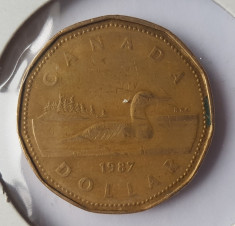f44 Canada 1 dolar dollar 1987 foto
