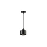 Aplica LED Interior E27, Cablu 1m, Negru, masterLED - Aplica Tavan/Perete, Design Modern, Otel, IP20
