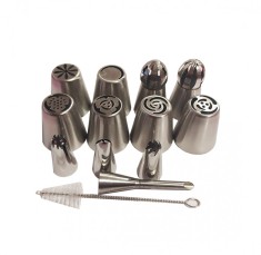 Set 12 duiuri ornat din inox, 5 cm, 138COF