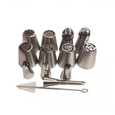 Set 12 duiuri ornat din inox, 5 cm, 138COF