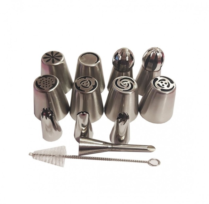 Set 12 duiuri ornat din inox, 5 cm, 138COF
