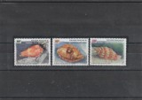 Polynesia 1996 - Fauna, Cochilii de scoici, serie 3 valori, dantelate , MNH, Mi. 705-707