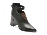 Botine EPICA negre, J3925, din piele naturala