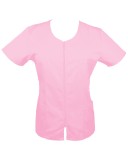 Halat Medical Dama Roz Deschis cu Fermoar, Model Ana, Marime 4XL