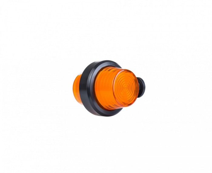 Lampa sub oglinda gabarit portocalie lumina LED tip neon