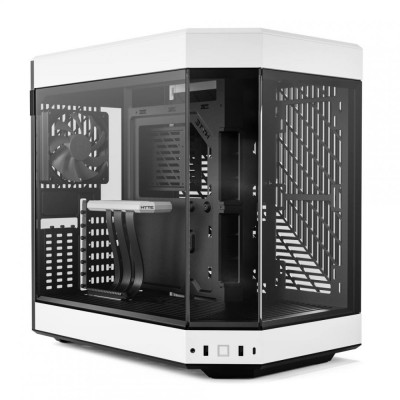 Carcasa hyte y60 mid-tower black/white e-atx pci slots 6+3 no psu included preinstalled fans 3x foto