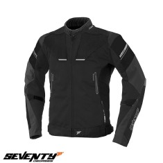 Geaca (jacheta) barbati pentru scuter - motocicleta Racing Seventy vara/iarna model SD-JR69 culoare: negru/gri Negru/gri L