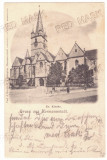 3306 - SIBIU, Evanghelical Church, Romania - old postcard - used - 1907, Circulata, Printata