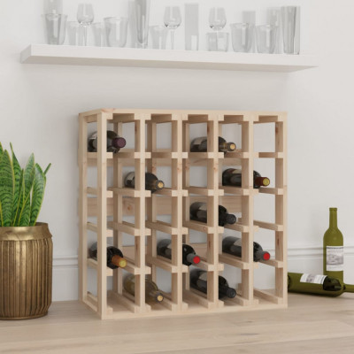 vidaXL Suport de vinuri, 58,5x33x60,5 cm, lemn masiv de pin foto