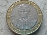 CHILE-100 PESOS 2015, America Centrala si de Sud