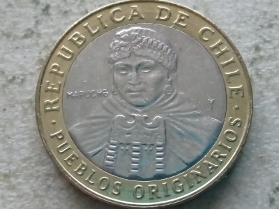CHILE-100 PESOS 2015 foto