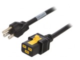 Cablu Alimentare IEC C19 la NEMA 5-15 2m Negru