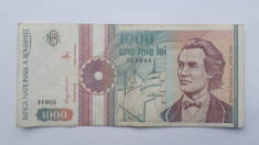 1000 Lei 1991 , Romania, serie cu punct foto